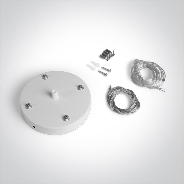 050138B/W WEIß AUFHÄNGUNG BASE FÜR 62020 QUADRATISCH PLAFO