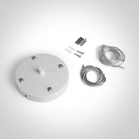 050138B/W WEIß AUFHÄNGUNG BASE FÜR 62020 QUADRATISCH PLAFO