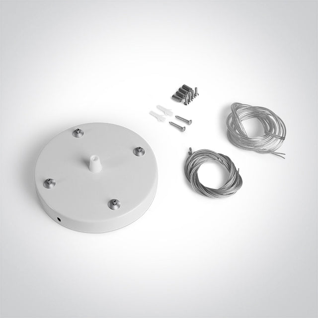 050138B/W WEIß AUFHÄNGUNG BASE FÜR 62020 QUADRATISCH PLAFO