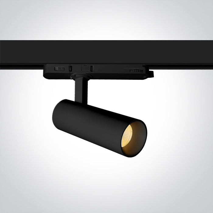65606AT/B/V SCHWARZ COB 10W CCTV TRACK SPOT 230V