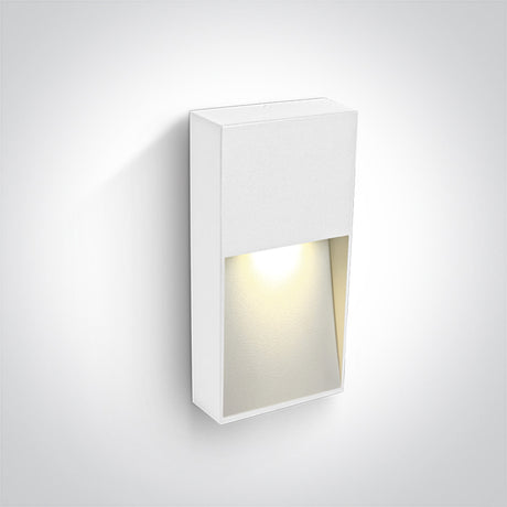67359C/W/V WEIß WANDLEUCHTE 3W CCTV IP65 DARK LIGHT 230V