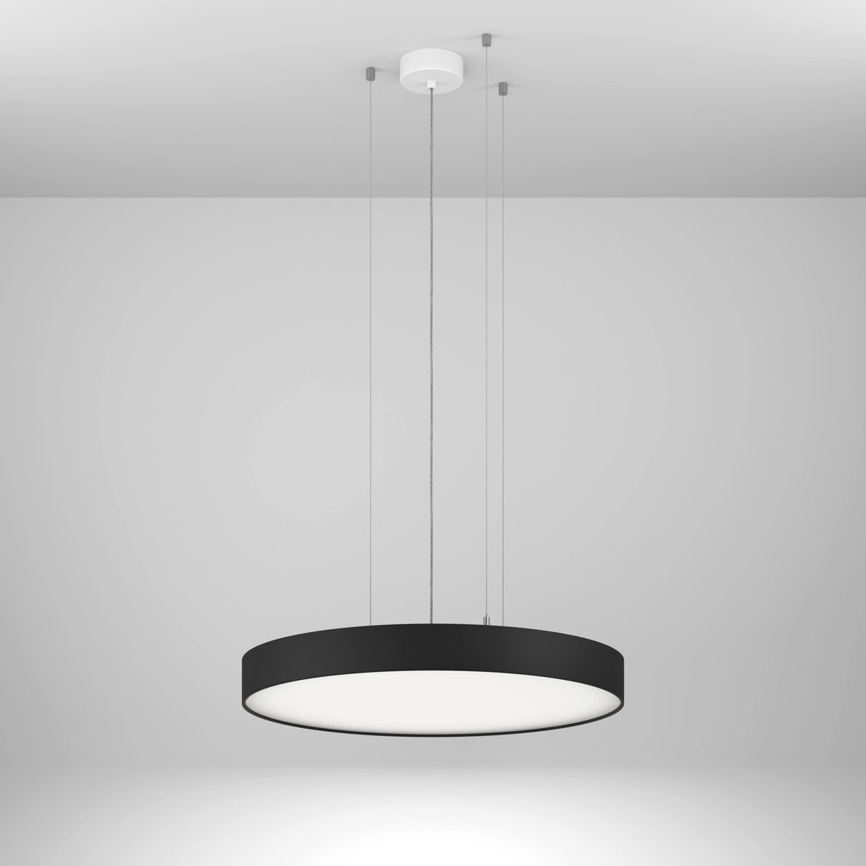 Round 90 HL DI 41,3W 5482lm 830 OP on/off schwarz Ø-650