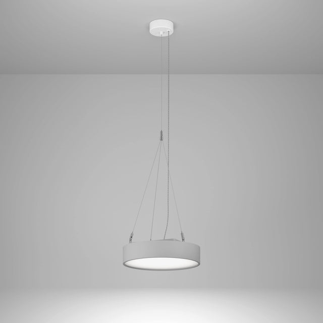 Round 90 HL DI 8,5W 1007lm 830 OP on/off silber Ø-350