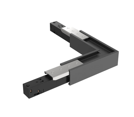 48V SLIM TRACK L-ECKE HORIZONTAL SCHWARZ
