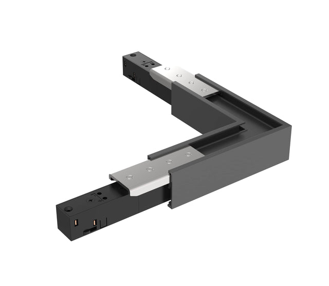 48V SLIM TRACK L-ECKE HORIZONTAL SCHWARZ