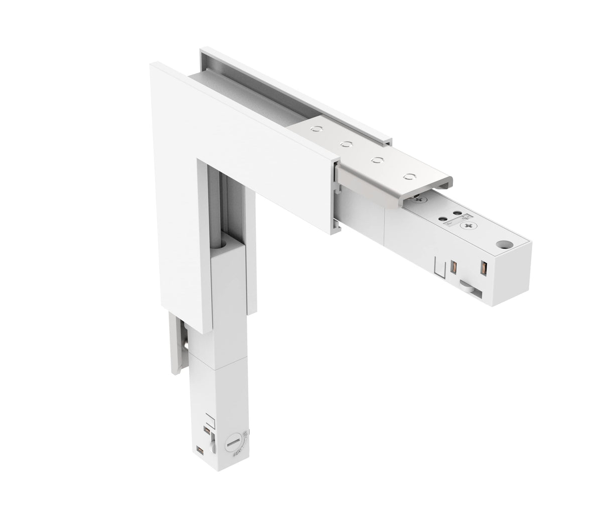 48V SLIM TRACK L-ECKE VERTIKAL WEISS