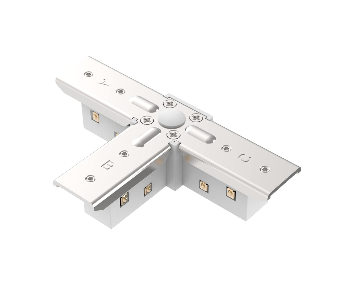 48V SLIM TRACK T-VERBINDER WEISS