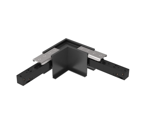 48V RECESSED TRACK L-ECKE HORIZONTAL SCHWARZ