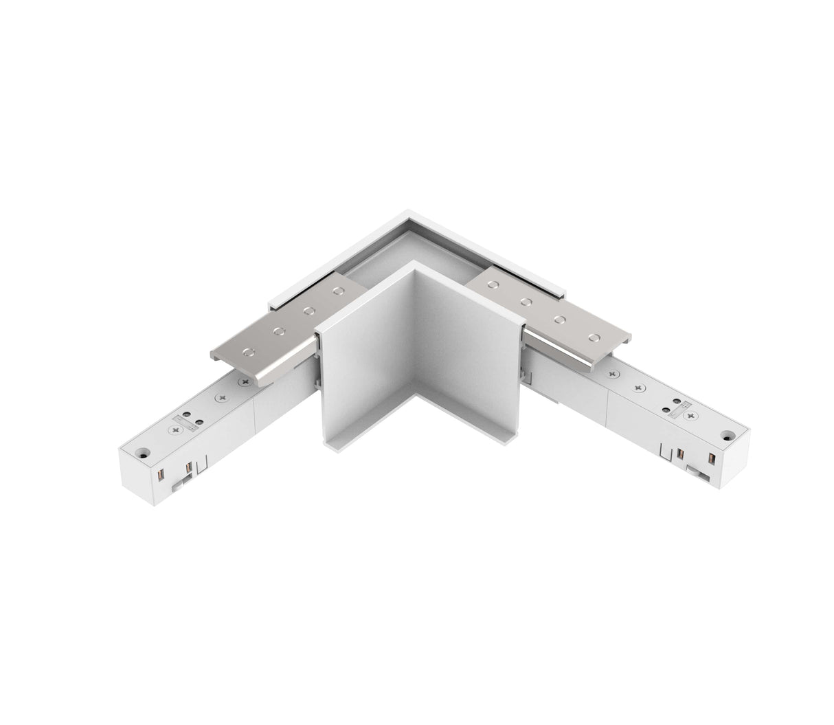 48V RECESSED TRACK L-ECKE HORIZONTAL WEISS