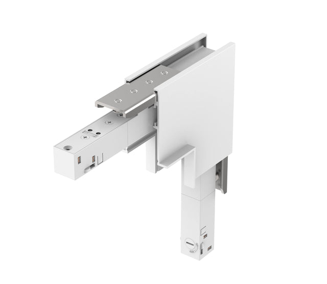 48V RECESSED TRACK L-ECKE VERTIKAL WEISS