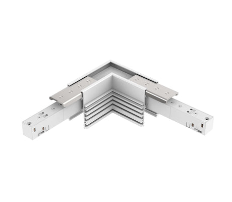 48V FRAMELESS TRACK L-ECKE HORIZONTAL WEISS