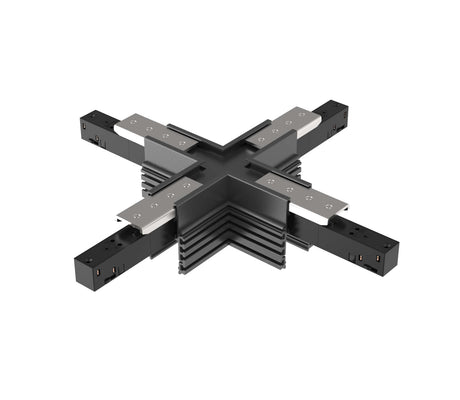 48V FRAMELESS TRACK X-VERBINDER SCHWARZ
