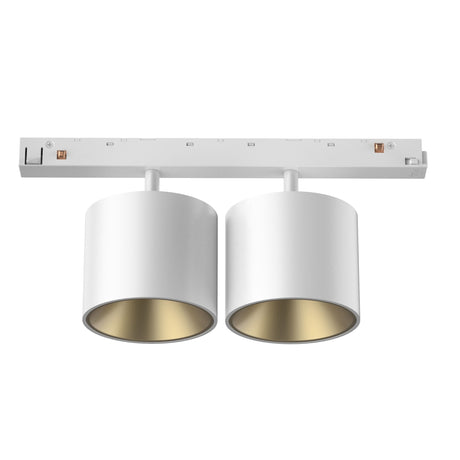 48V SPOT INSET DD 2x 10W LF930 ON/OFF WEISS