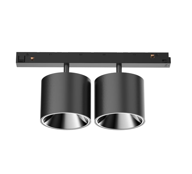 48V SPOT INSET DD 2x 10W LF940 DALI SCHWARZ