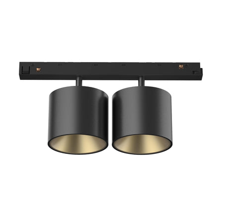 48V SPOT INSET DD 2x 10W LF940 DALI SCHWARZ/GOLD
