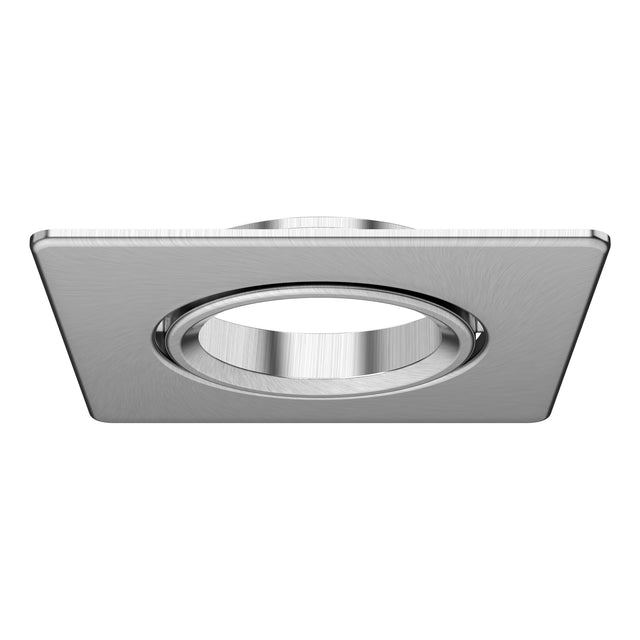 EXUMA SQUARE TILTABLE BEZEL GEBÜRSTETER STAHL