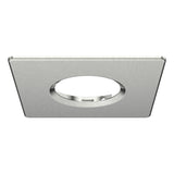 EXUMA SQUARE FIXED BEZEL GEBÜRSTETER STAHL