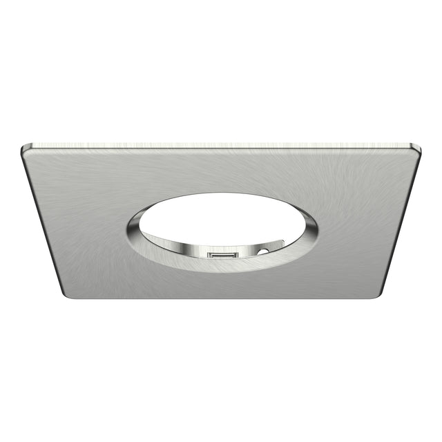 EXUMA SQUARE FIXED BEZEL GEBÜRSTETER STAHL
