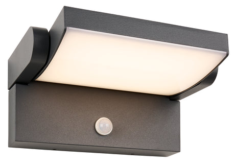 Foto: ILAS LED PIR 12,5W 750lm 3000K IP54 anthrazit