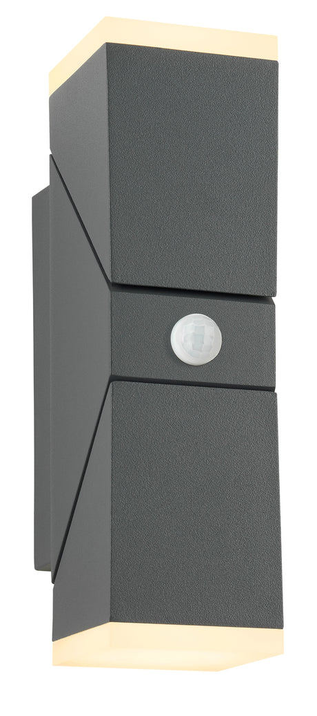 Foto: EVO LED Square Up/Down PIR 12,5W 750lm 3000K IP54 anthrazit