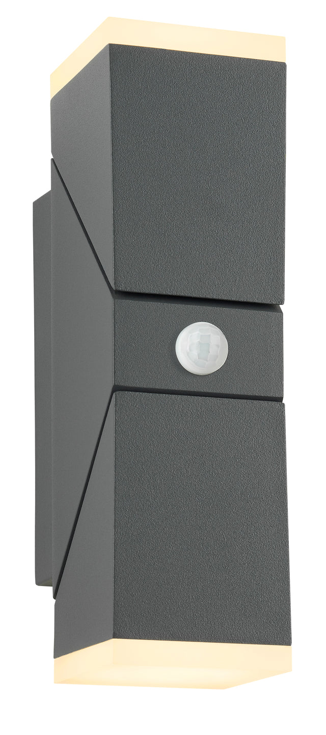 Foto: EVO LED Square Up/Down PIR 12,5W 750lm 3000K IP54 anthrazit