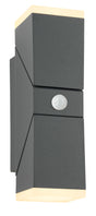 Foto: EVO LED Square Up/Down PIR 12,5W 750lm 3000K IP54 anthrazit