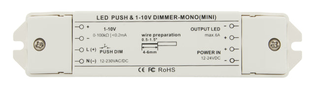 Foto: LED Push & 1-10V Dimmer Mini Mono
