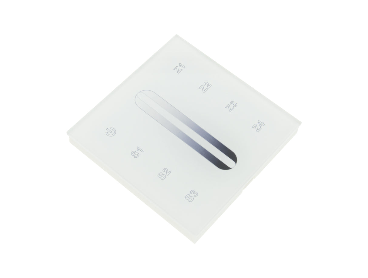 LED RF WiFi Controller Touch MONO - 4 Zonen - Weiß