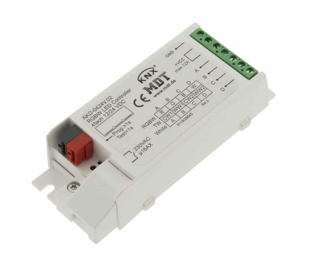 LED KNX Dimmer 4 Kanal (Mono, TW, RGB, RGBW)