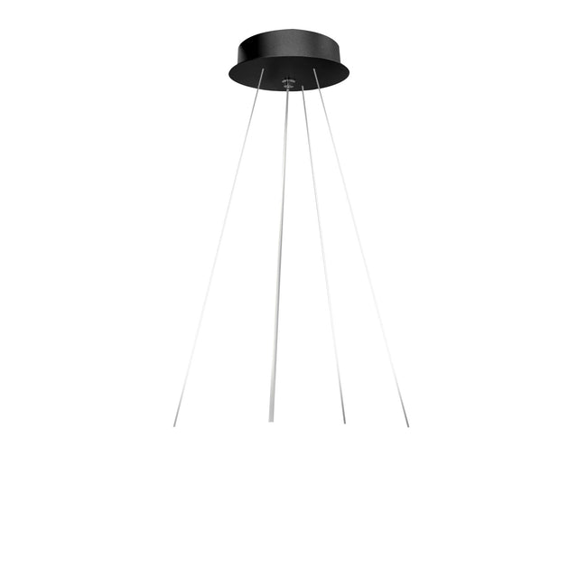 Seilabhängung für Rundleuchte Novia R 320/450, schwarz, 1,5m