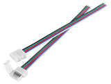 Verbindungsstecker RGBW 5-pin 10mm mit 15cm Draht VE10 Stück