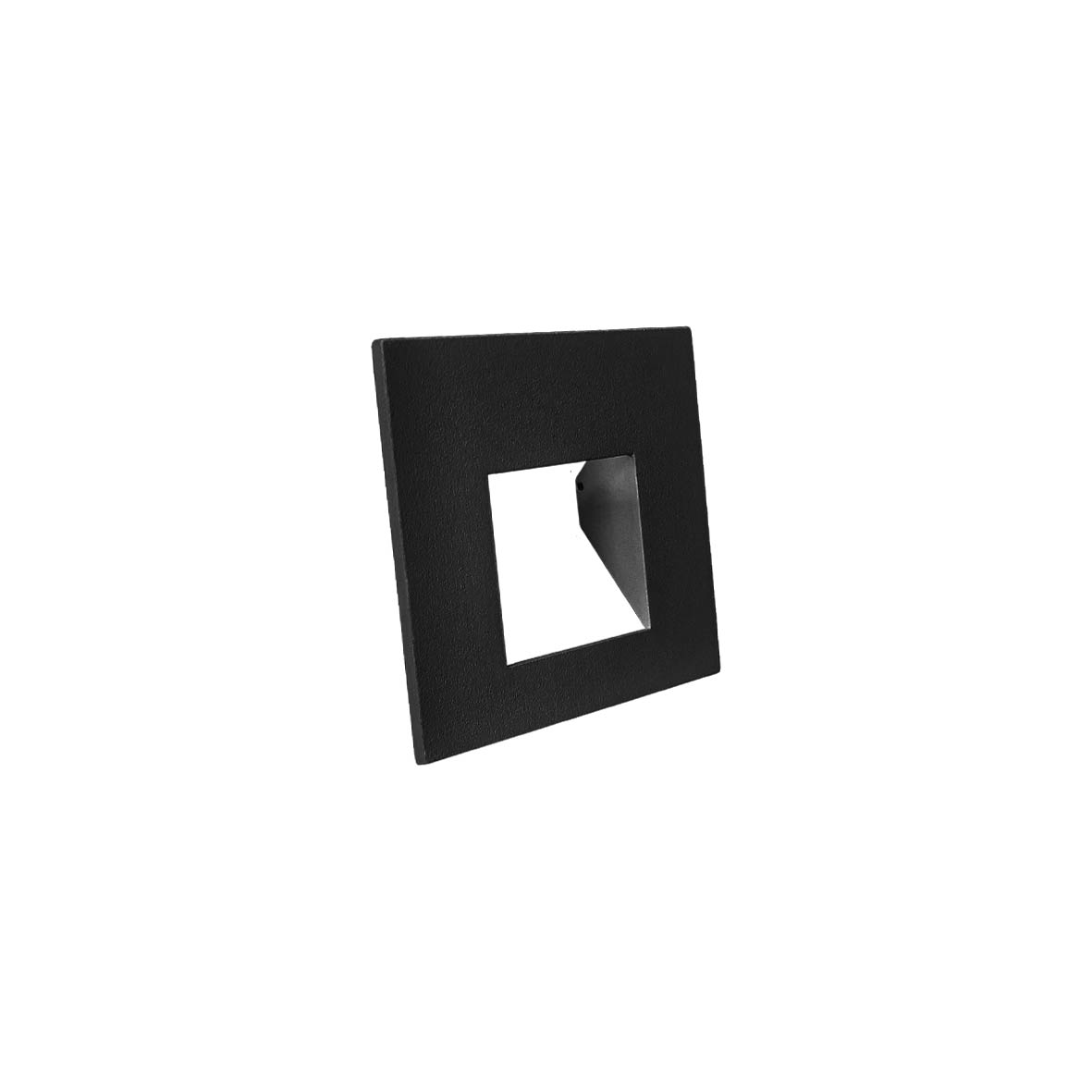 Abdeckung Flash quadratisch für Insert, 83 × 83 mm, schwarz