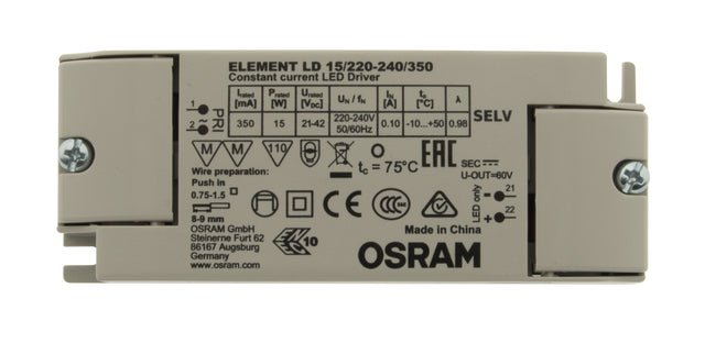 Foto: LED OS - Netzteil 15W/350mA LD (CC) MM IP20