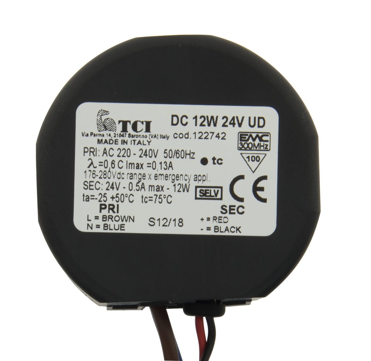 Foto: LED Netzteil TC 12W/24V, Doseneinbau, IP20