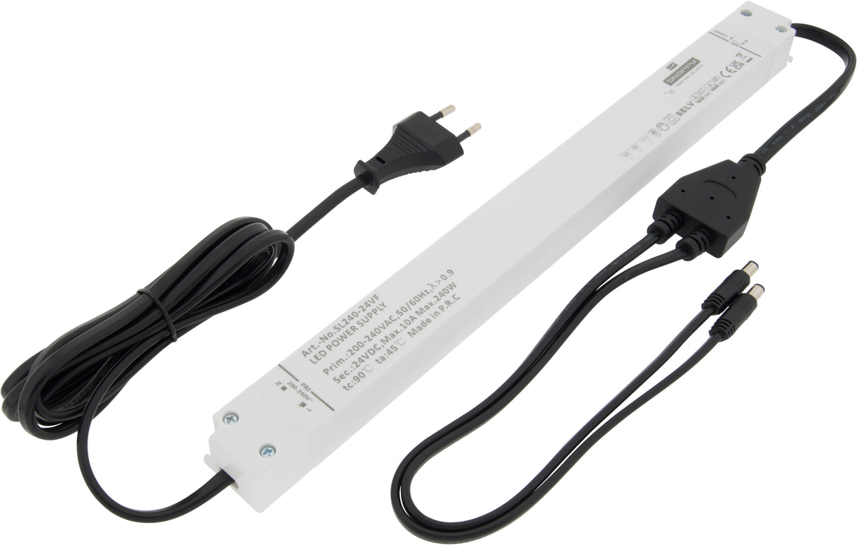 SN - Netzteil 240W/24V steckerfertig - IP20 / MM länglich