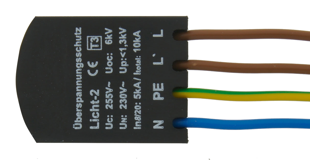 Foto: Überspannungsschutz 230V mit PE (Schutzleiter)