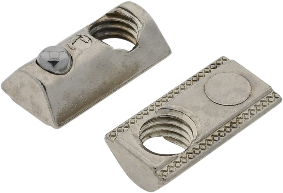 T-Nut Stein mit Stopper und M8x1,25mm Gewinde f. 30mm Profil
