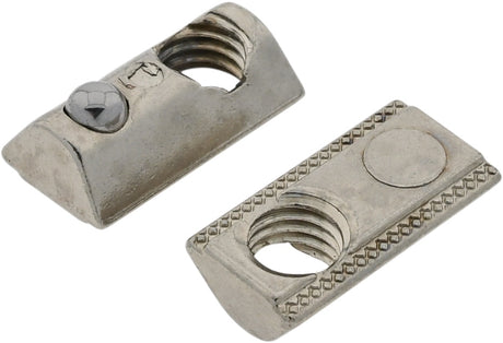 T-Nut Stein mit Stopper und M8x1,25mm Gewinde f. 30mm Profil