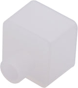 Silikon Endkappe mit Kabeleinführung für 16x16mm, opal