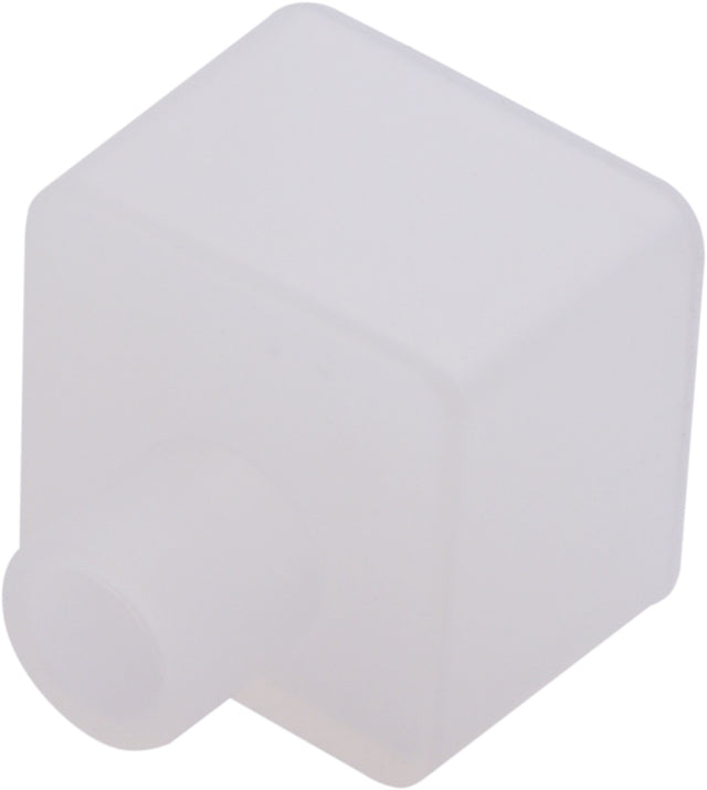Silikon Endkappe mit Kabeleinführung für 16x16mm, opal