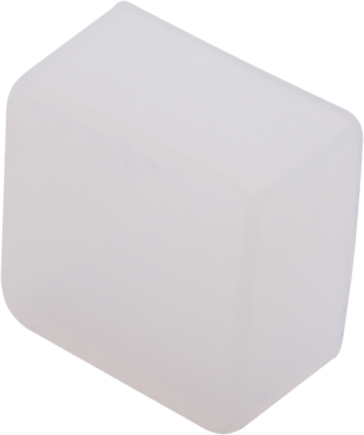 Silikon Endkappe geschlossen für Silikonprofil 20x20mm, opal