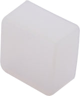 Silikon Endkappe geschlossen für Silikonprofil 20x20mm, opal