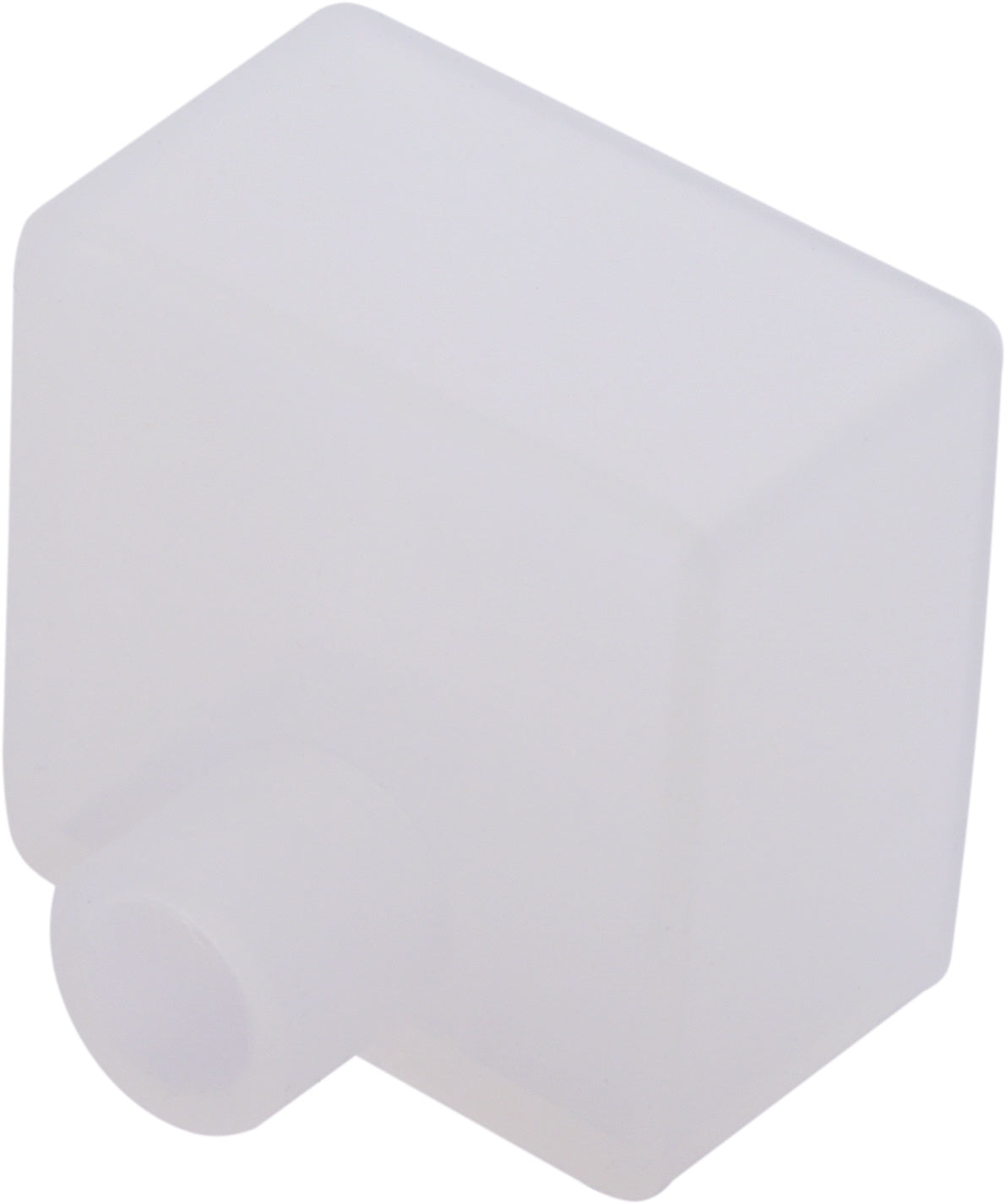 Silikon Endkappe mit Kabeleinführung für 20x20mm, opal
