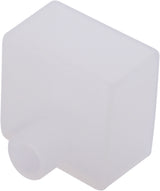 Silikon Endkappe mit Kabeleinführung für 20x20mm, opal