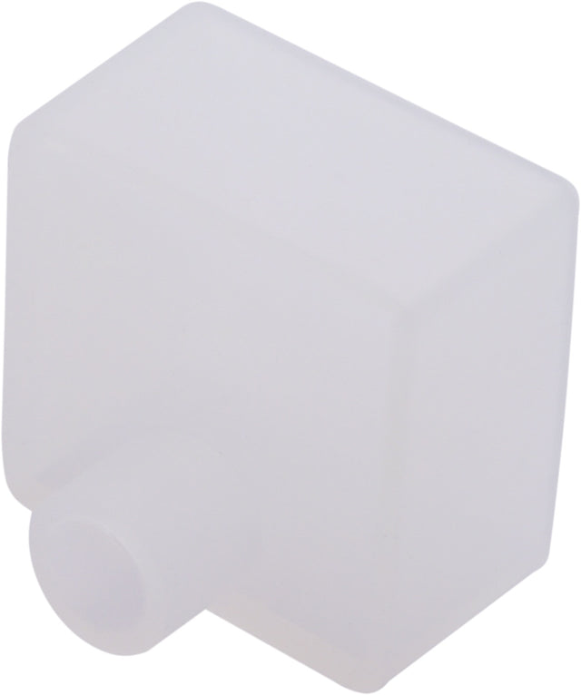 Silikon Endkappe mit Kabeleinführung für 20x20mm, opal