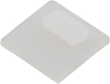 Silikon Endkappe geschlossen für Silikonprofil 16x16mm flach