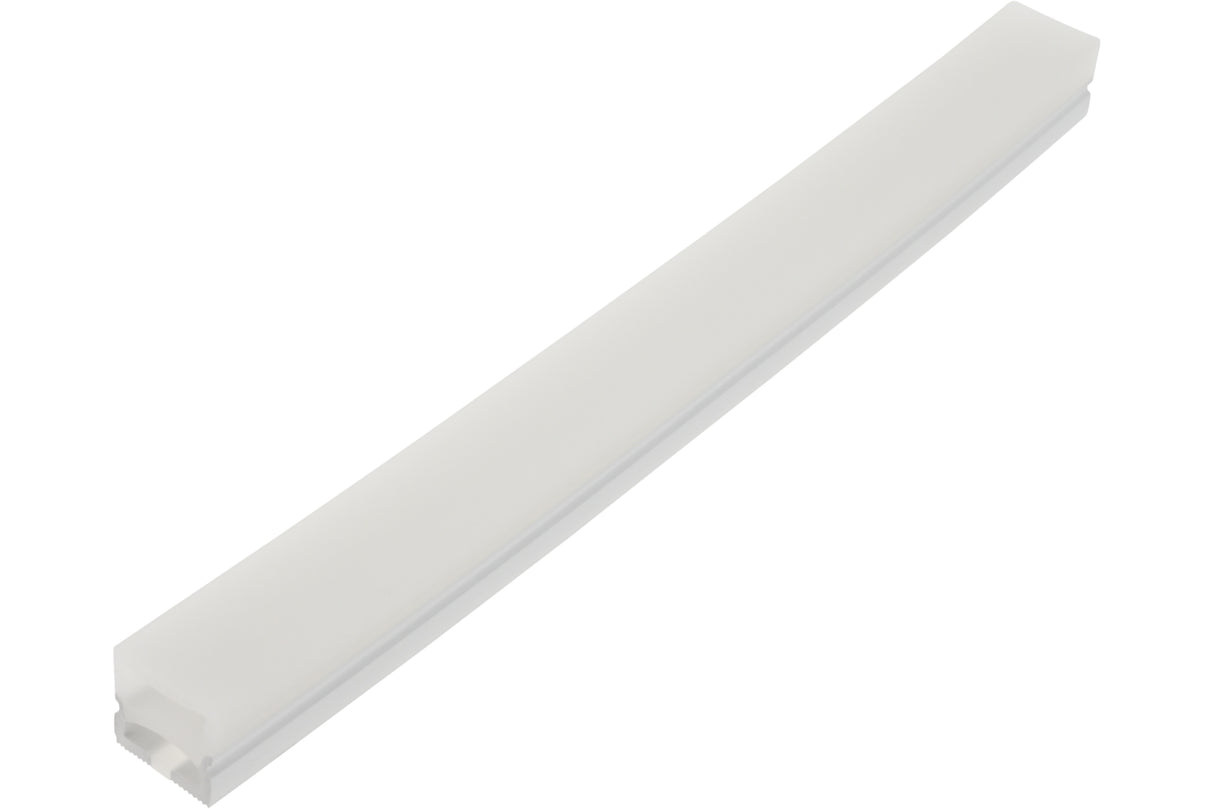 LED Silikonprofil Eckig 16 x 16 mm / weiss - opal, per m