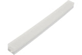 LED Silikonprofil Eckig 16 x 16 mm / weiss - opal, per m