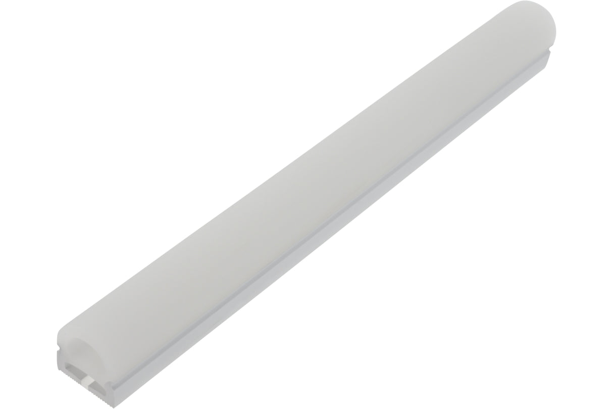 LED Silikonprofil Rund 19 x 19 mm / weiss - opal, per m