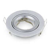 Einbauspot GU10 rund, silber grau